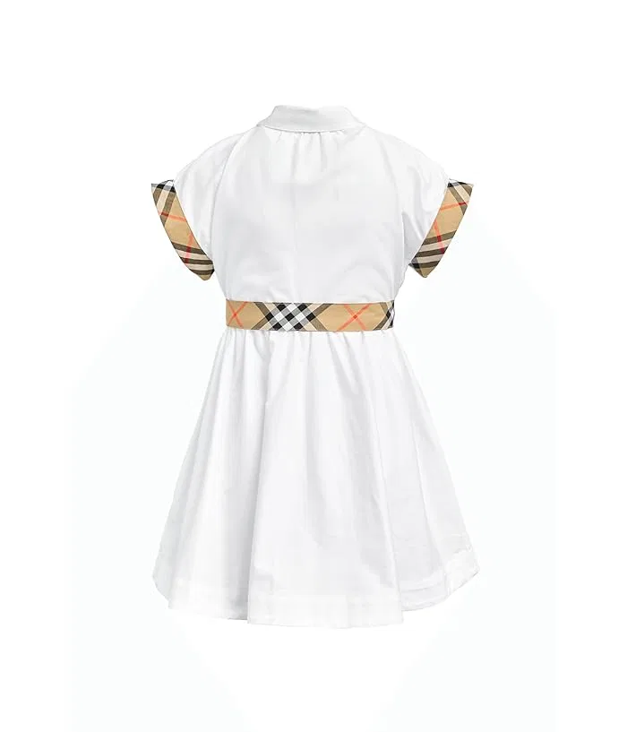 Платье клетчатая Juliet Check Burberry Kids, White — фото 2