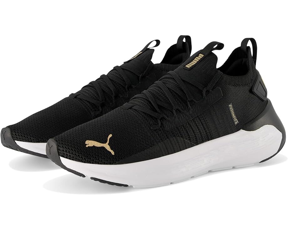 

Кроссовки PUMA Softride Symmetry Fuzion, цвет Puma Black/Puma Gold