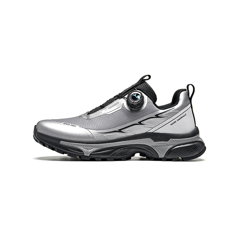 

Wind Style Collection амортизирующие устойчивые к ударам низкие повседневные кроссовки men's FAIRWHALE, серебристо-серый