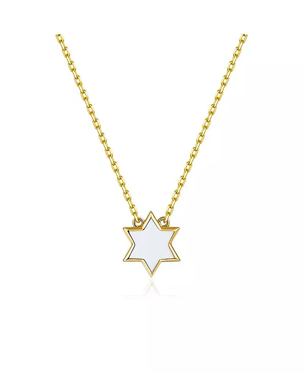 

Белое колье «Маленькая звезда Давида» Anna Zuckerman, white
