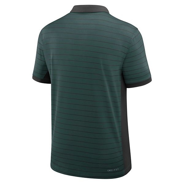 Мужская зеленая футболка Michigan State Spartans 2025 Early Season Coaches Sideline Victory Stripe Dri-FIT Nike — фото 4