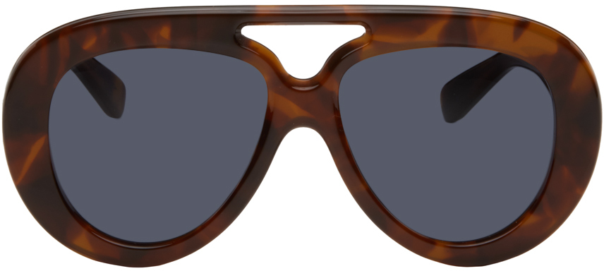 

Солнцезащитные очки-авиаторы Brown Round Spoiler LOEWE