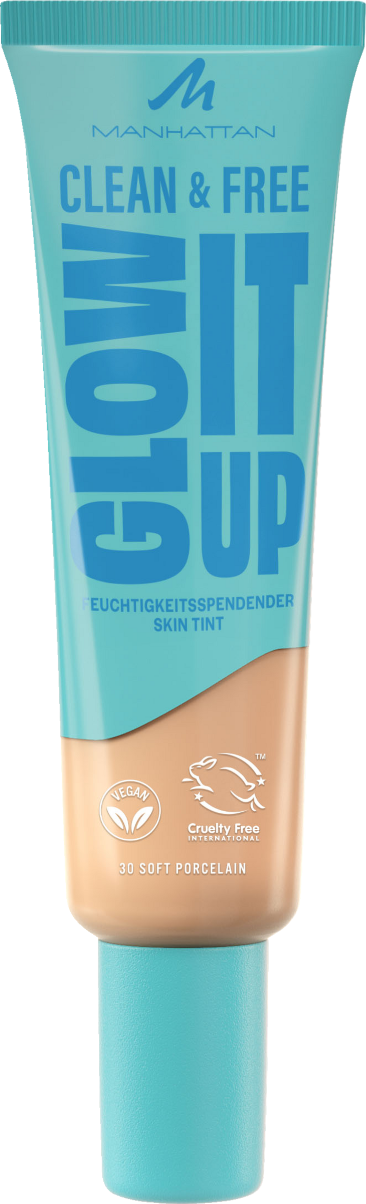 

Тональный крем Manhattan Clean & Free Glow It Up Skin Tint 30 Soft Porcelain
