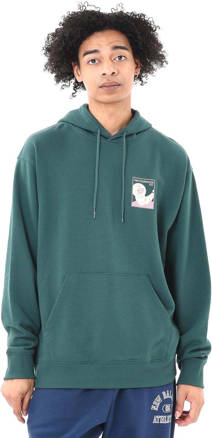 

Мужская толстовка с капюшоном New Balance Relaxed 550 League (MT43573), зеленый