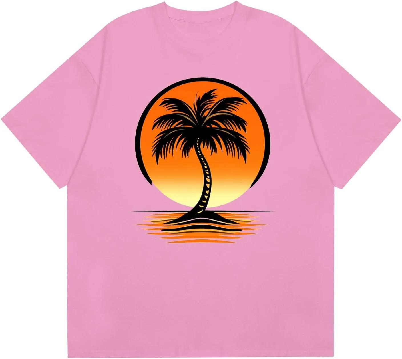 

WENKOMG1 футболка для мужчин с коротким рукавом и принтом пальмы