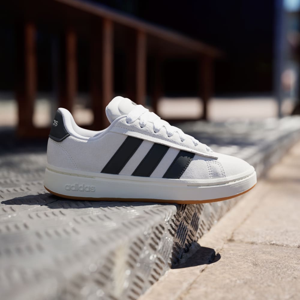 Кроссовки Adidas Grand Court Alpha Shoes, цвет Crystal White/Core Black/Off White — фото 2