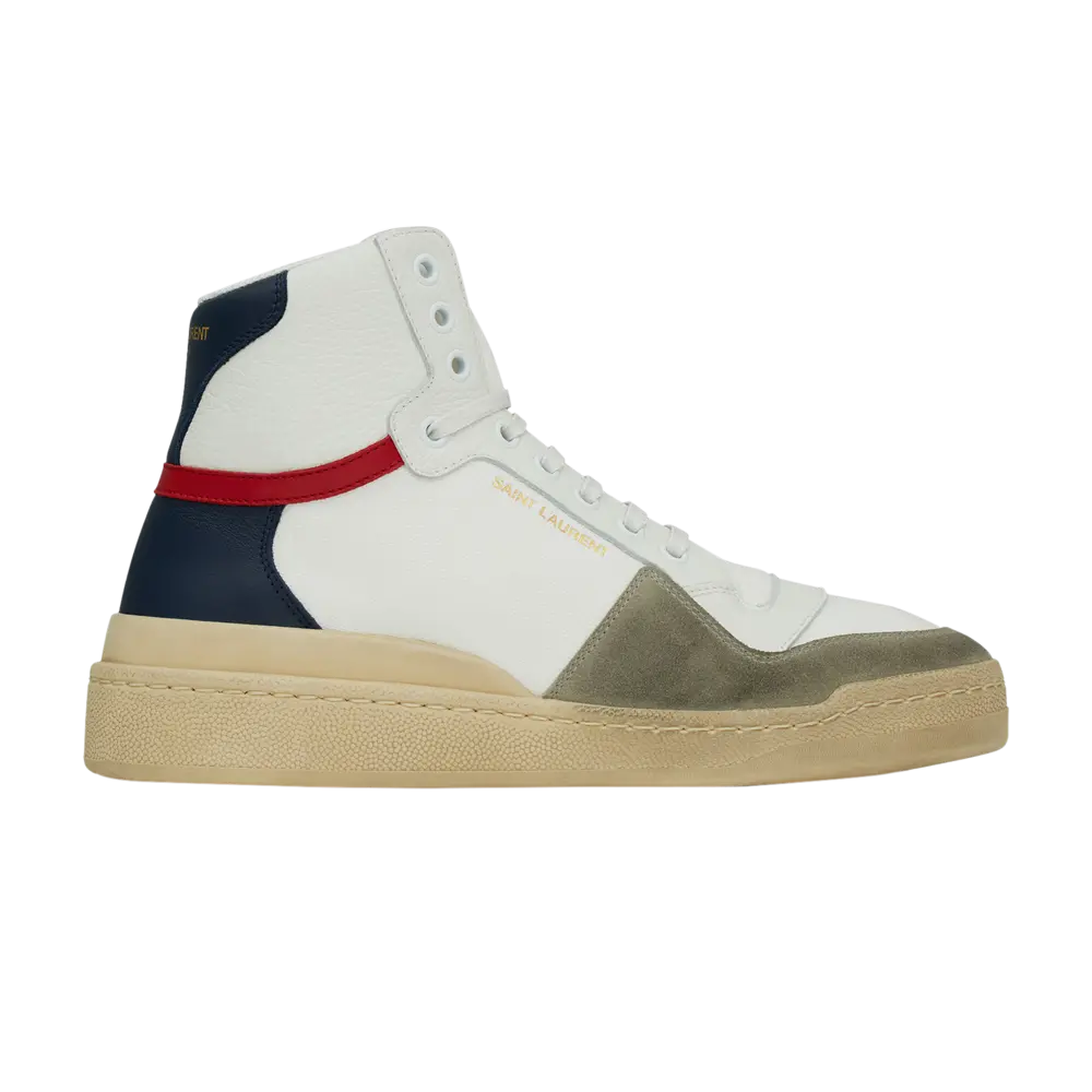 Ботинки Saint Laurent SL-24 Mid, белый