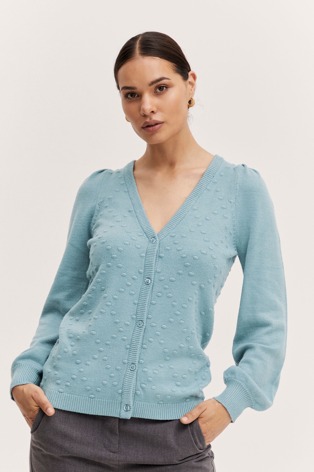 

Кардиган b.young Strickjacke BYNONINA LS 20811912, синий