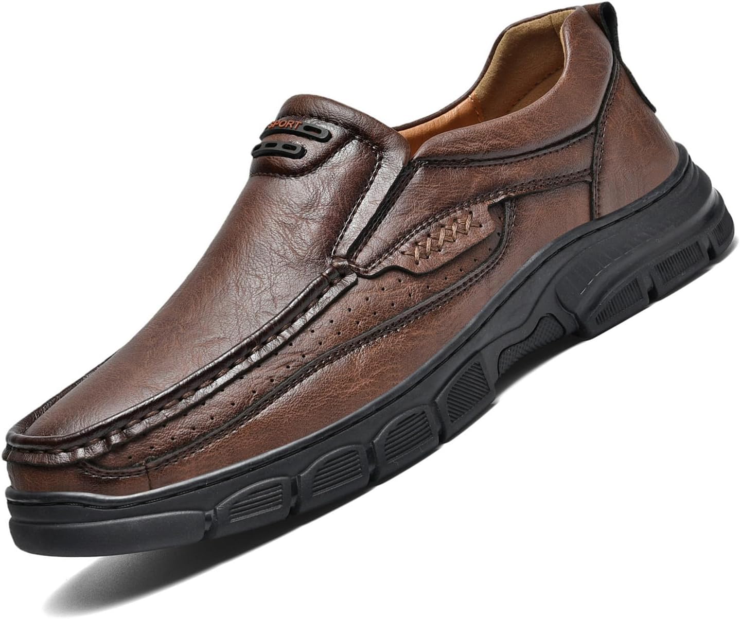 

Мужские легкие слипоны nileeke ручной работы, модные повседневные и вечерние кроссовки, удобная рабочая обувь для улицы, вождения и ходьбы, нескользящие деловые туфли для пап, коричневый