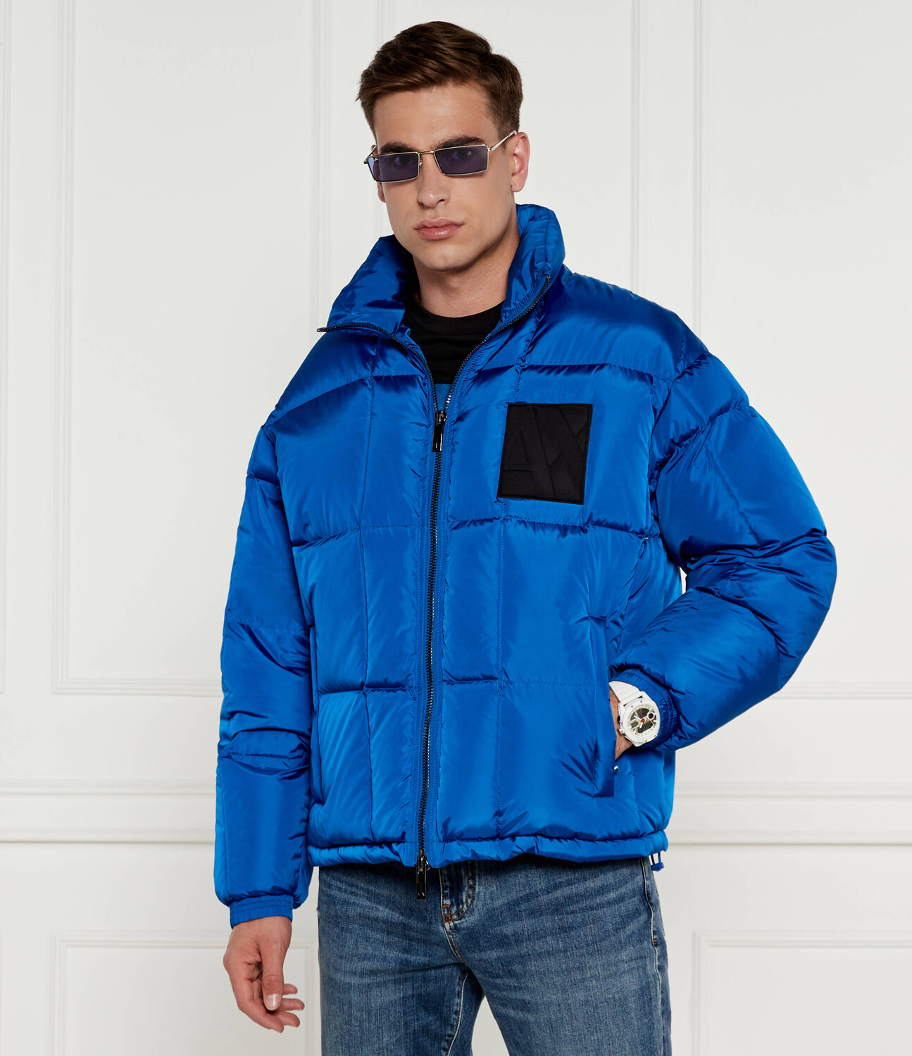 

Куртка Armani Exchange Regular Fit, синий
