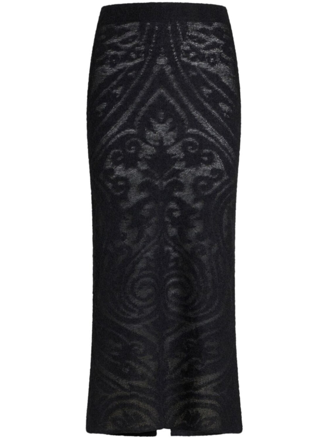 

ETRO жаккардовая юбка миди, черный