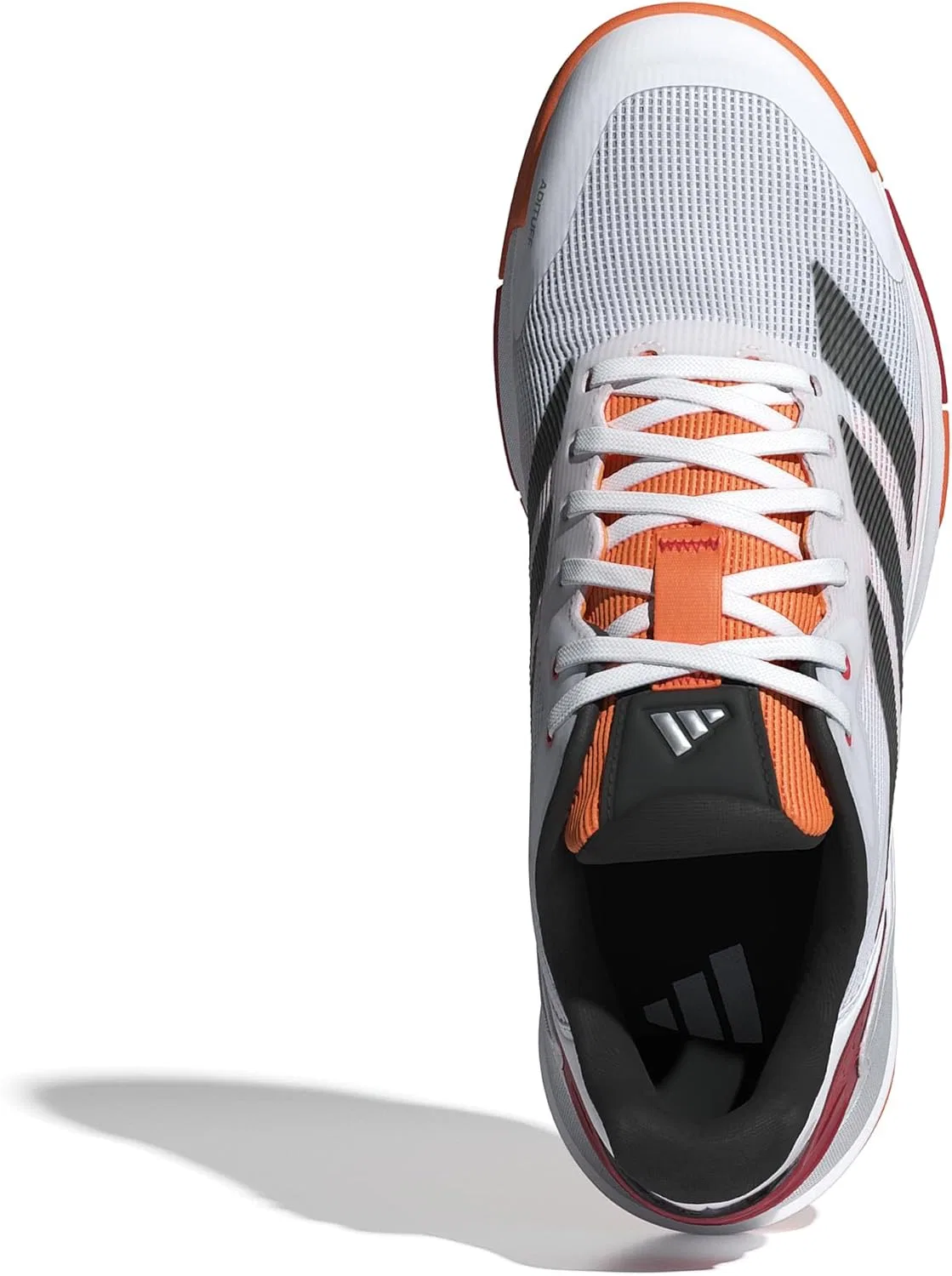 Мужские кроссовки для падела Adidas Crazyquick, Cloud White Core Black Lucid Orange — фото 2