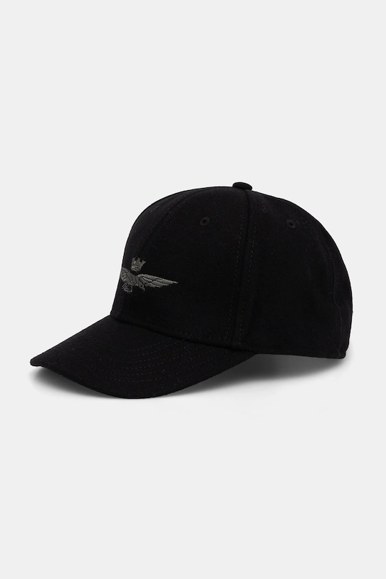 

Бейсболка с козырьком из шерсти Aeronautica Militare, черный