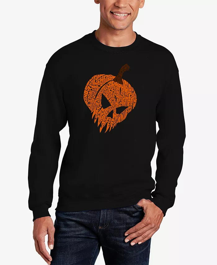 

Мужской свитшот с принтом Evil Pumpkin Word Art LA Pop Art, черный