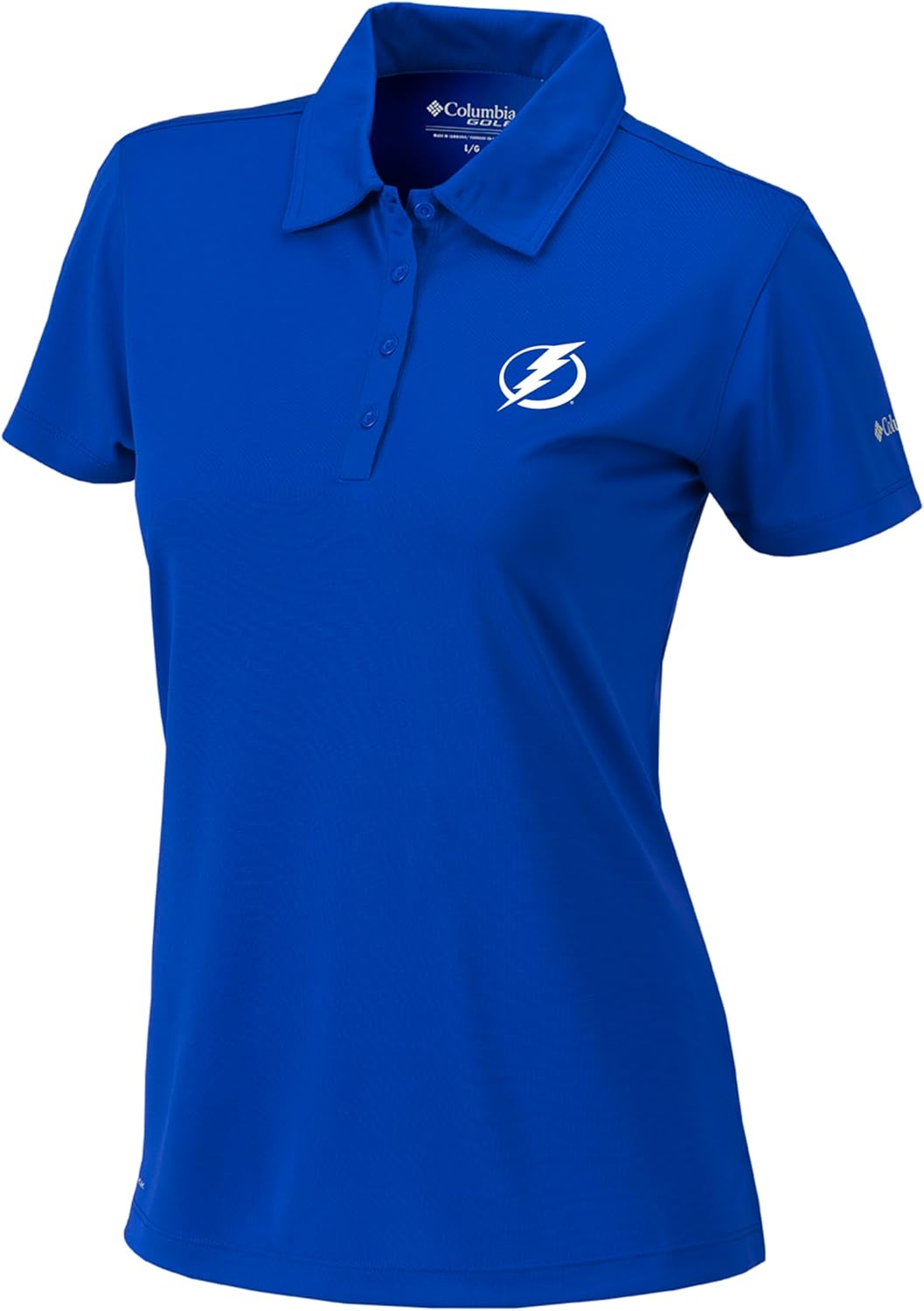 

Columbia Tampa Bay Lightning Golf женская повседневная легкая поло Birdie, Azul