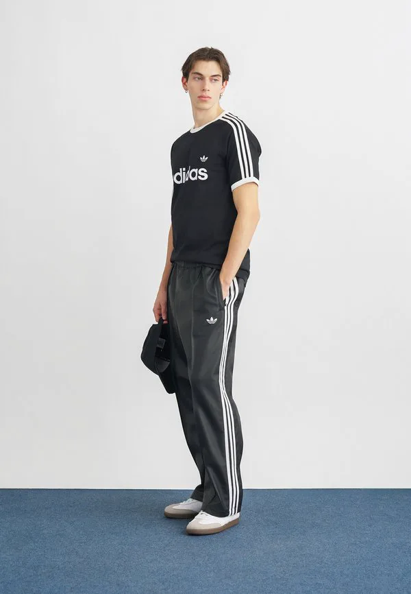 Футболка с принтом 3s с контрастной отделкой Adidas Originals, Black — фото 2
