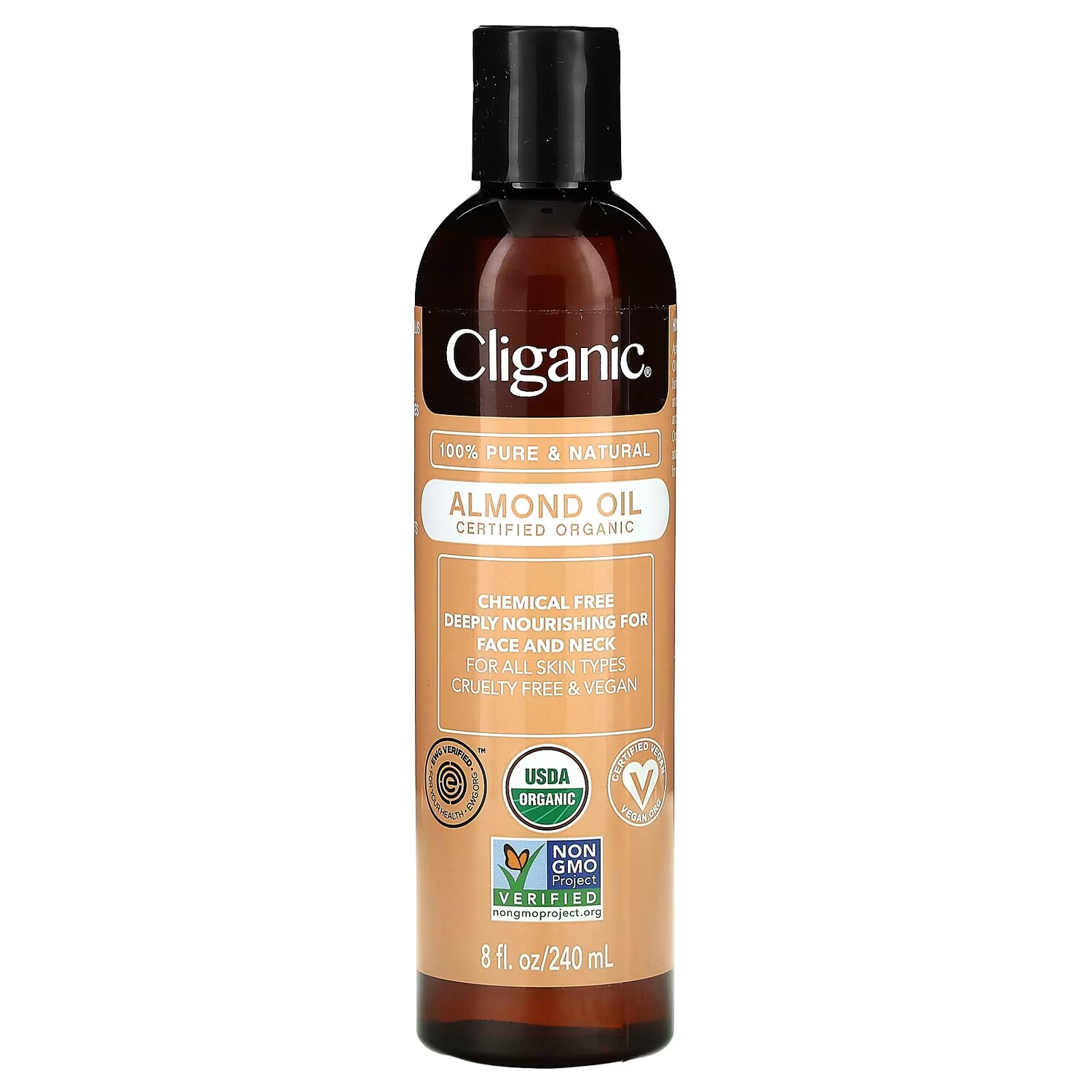 

Органическое миндальное масло Cliganic, 240 мл