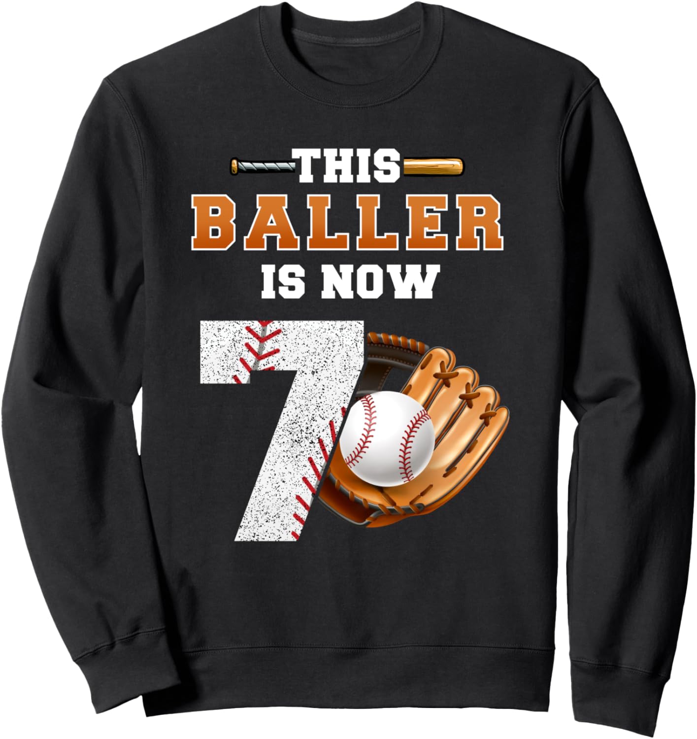 

Этот баскетболист теперь 7 лет! Детская бейсбольная толстовка для мальчиков на 7-й день рождения Birthday Baseball Player Theme Bday Party Gifts, черный