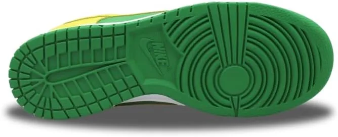 Мужские кроссовки для скейтбординга Nike Dunk Low Retro, зеленый/желтый — фото 4