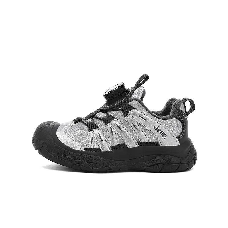 Детские кроссовки low top для бега Jeep, Titanium Gray Silver (Fleece-Lined)