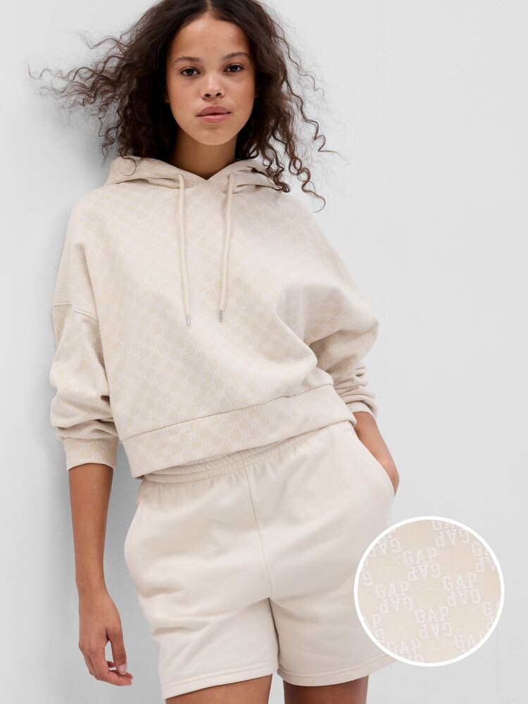 

Винтажная мягкая укороченная толстовка Gap, бежевый
