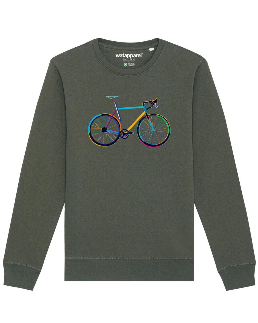 

Свитер Watapparel Sweatshirt Fahrrad by night, оливковый