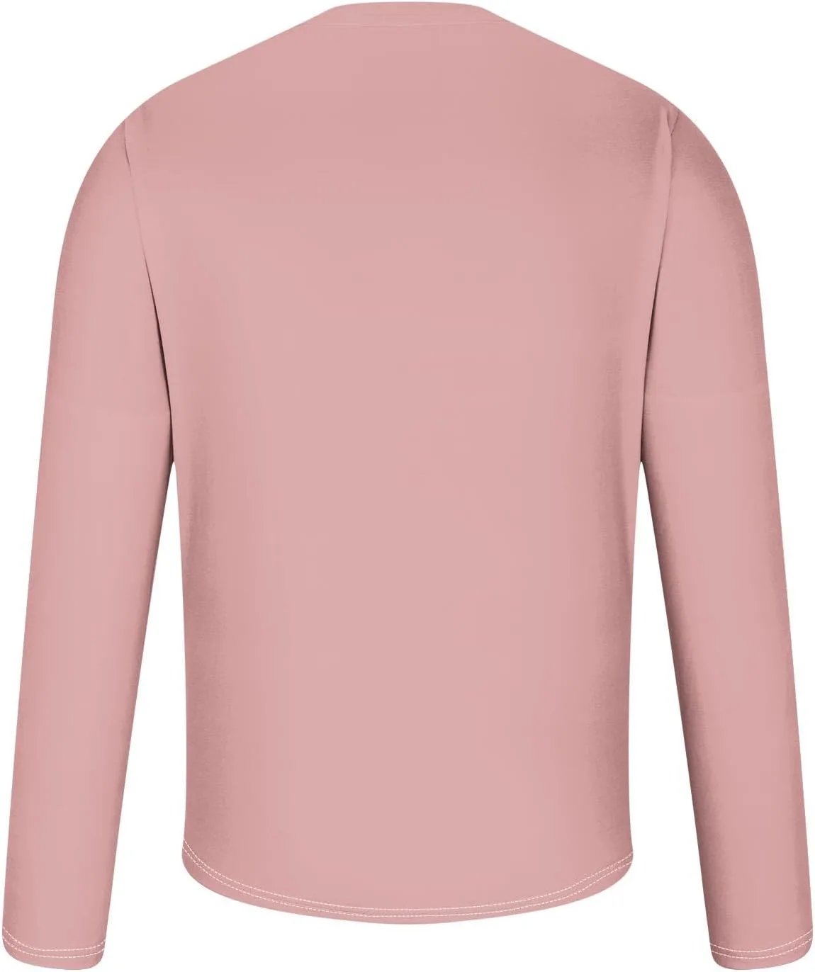 Мужская футболка с длинным рукавом Casual Stylish Basic, Big and Tall, Lightweight, Loose Fit — фото 4