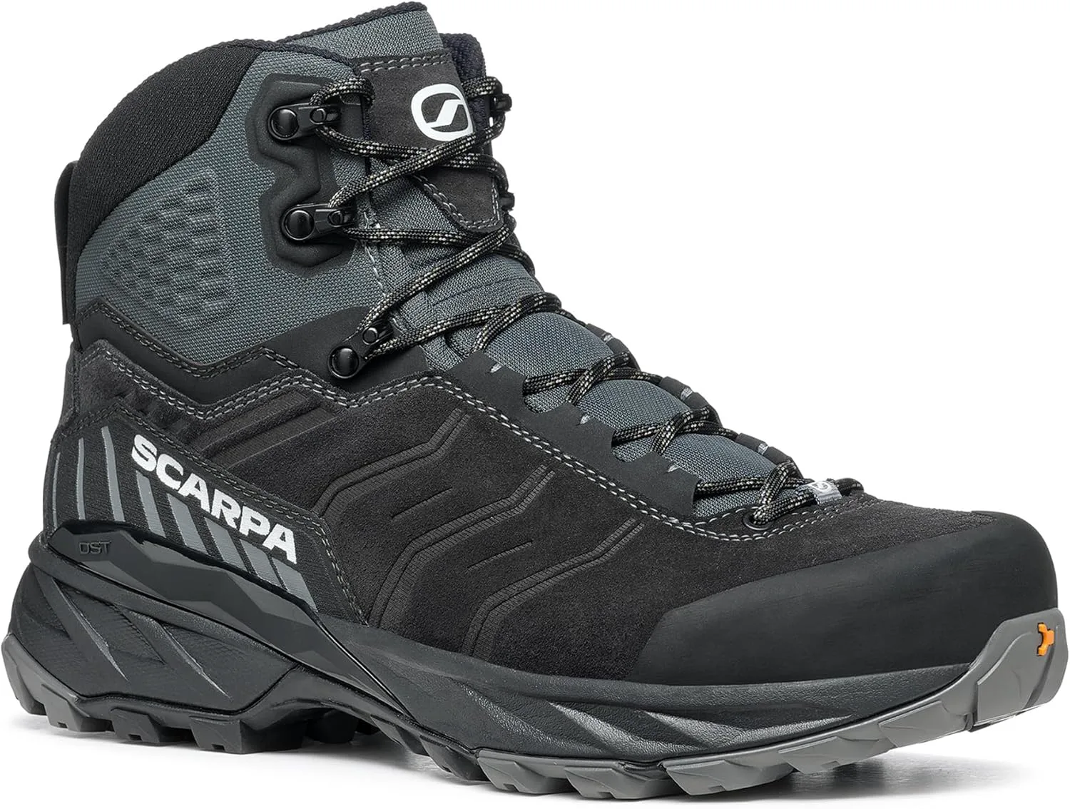 Мужские походные ботинки SCARPA Rush TRK GTX с водонепроницаемой мембраной Gore-Tex, легкие, антрацит/черный — фото 3