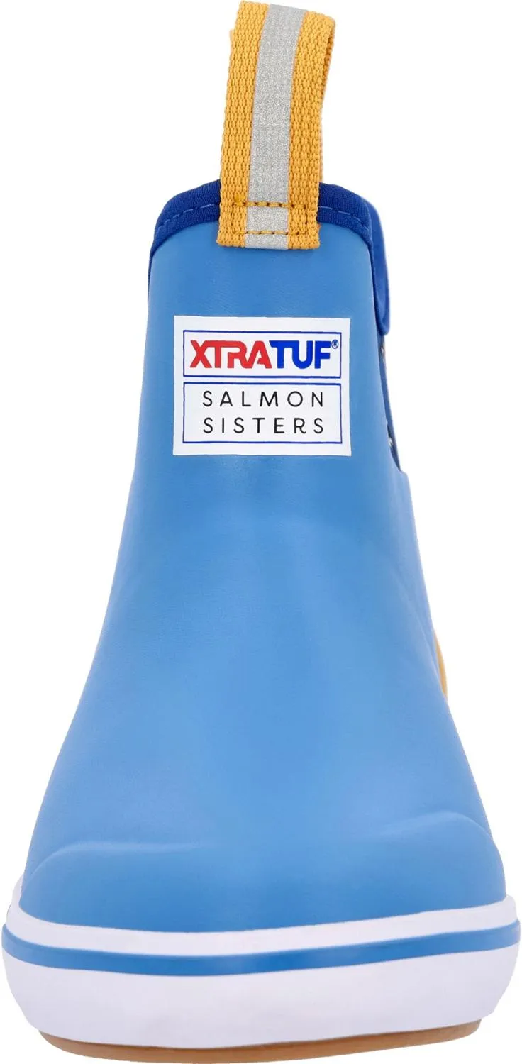 Ботинки на щиколотке Salmon Sisters 6 - женские XTRATUF, Light Blue/Gold — фото 4