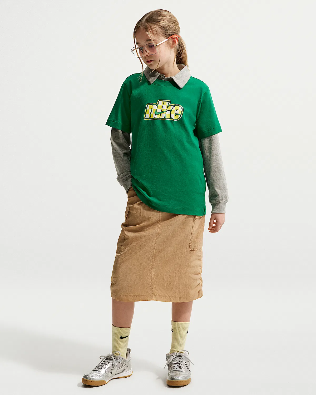 Детская футболка Nike Sportswear, Malachite — фото 4