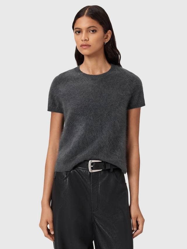 

Rebel джемпер с коротким рукавом из чистого кашемира AllSaints, Mid Grey