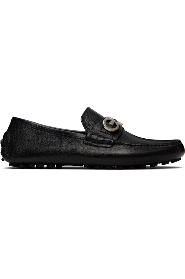 

Ганчини украшение водительские лоферы Ferragamo, черный