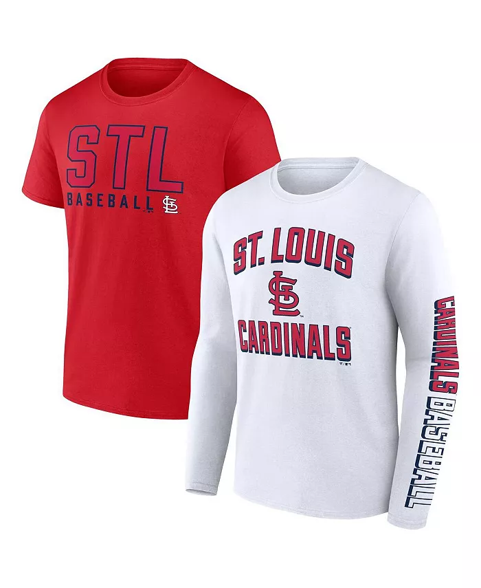 

Мужской набор из двух футболок St. Louis Cardinals в красно-белой гамме Fanatics