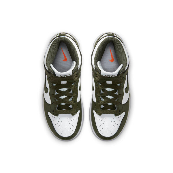 Кроссовки данк высокие Nike, зеленый — фото 4