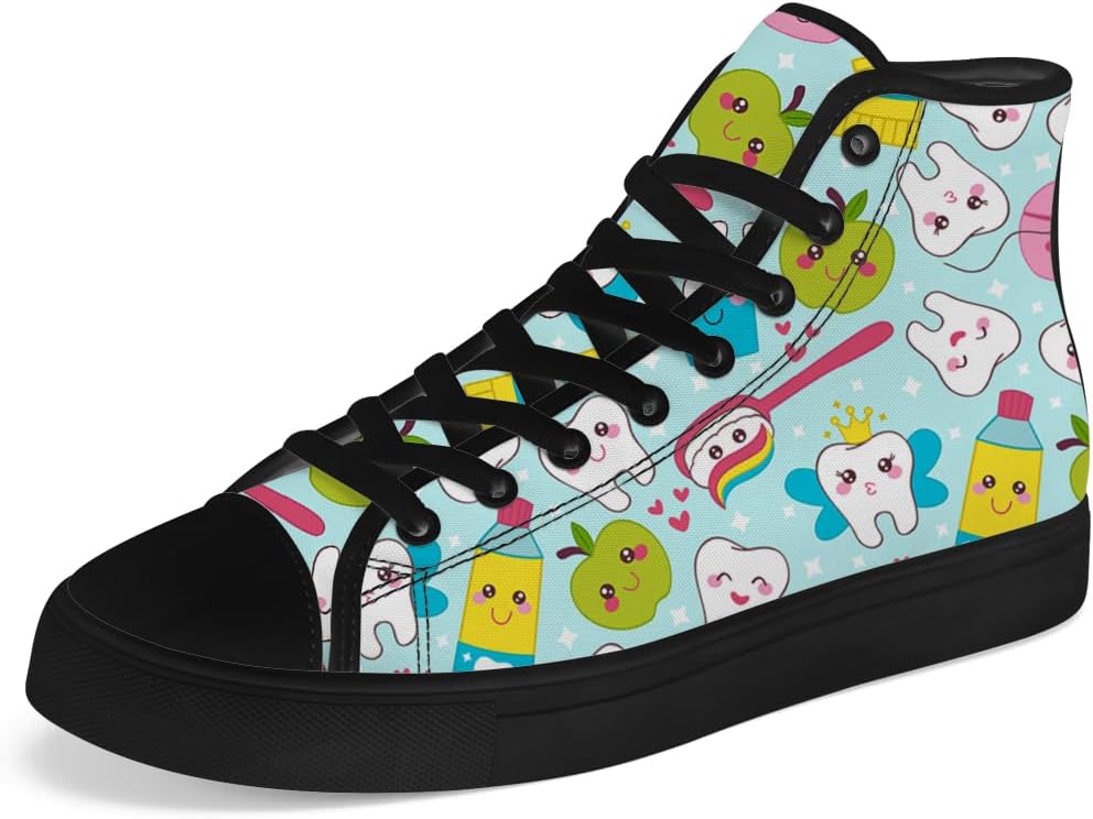 

Мужские и женские высокие кеды на канве, зубные высокие кроссовки, шнуровка, повседневная обувь Chebing, синий