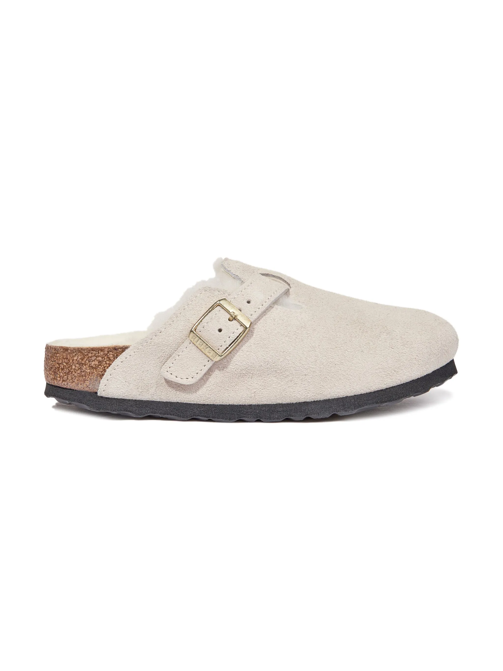 

Замшевые слиперы Boston Birkenstock Kids, бежевый