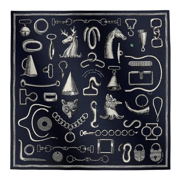 

HERMES Кашемировая шаль унисекс черная, Black