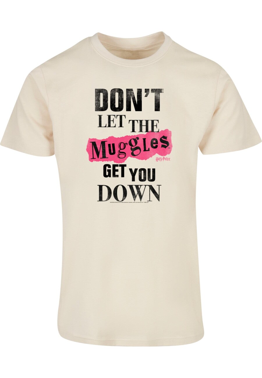 

Классическая футболка ABSOLUTE CULT Shirt Harry Potter - Muggles, светло-бежевый