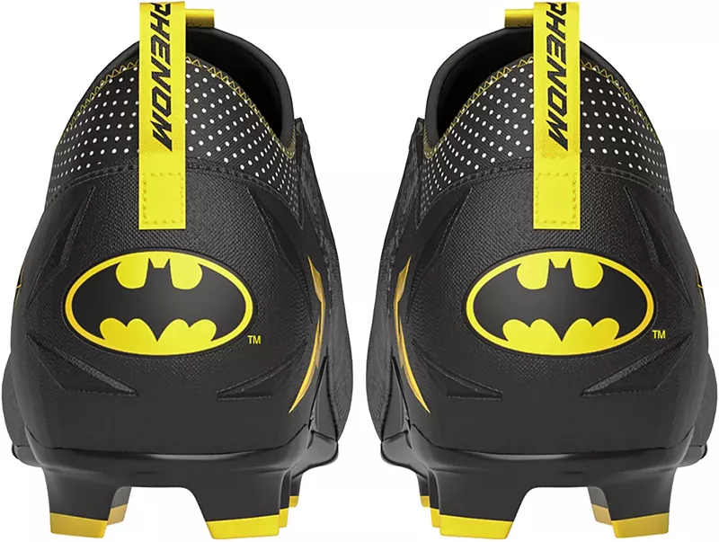 Мужские футбольные бутсы Phenom Elite Quantum Speed ​​Batman, черный/желтый — фото 4