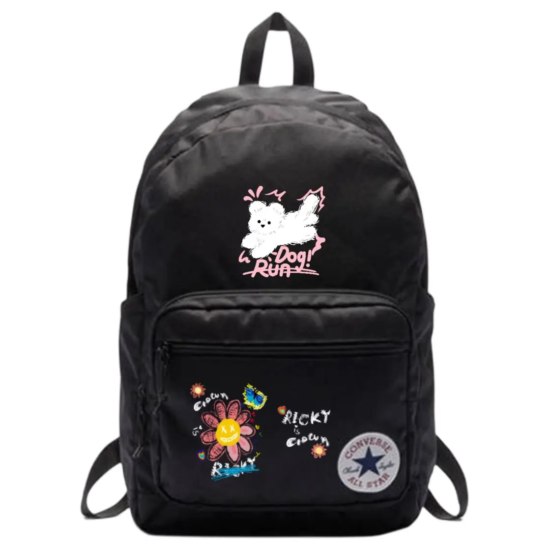 

Converse Полиэстеровый рюкзак унисекс черный, Puppy