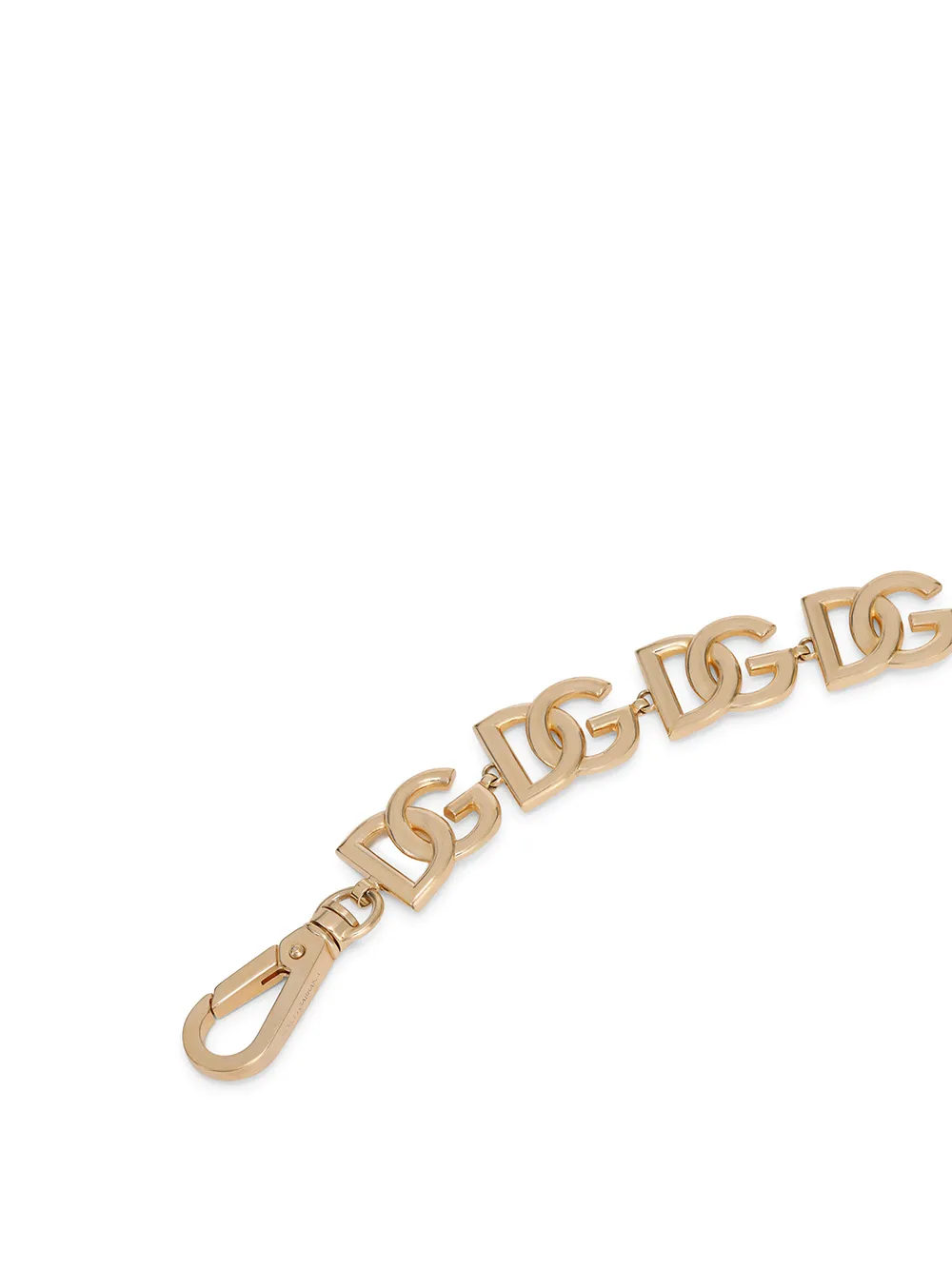 Цепочный браслет с логотипом DG DOLCE & GABBANA, золотой — фото 3