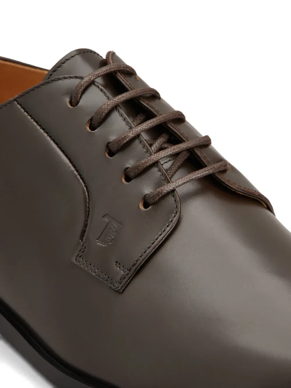 Туфли-дерби с тиснением Tod'S, коричневый — фото 4