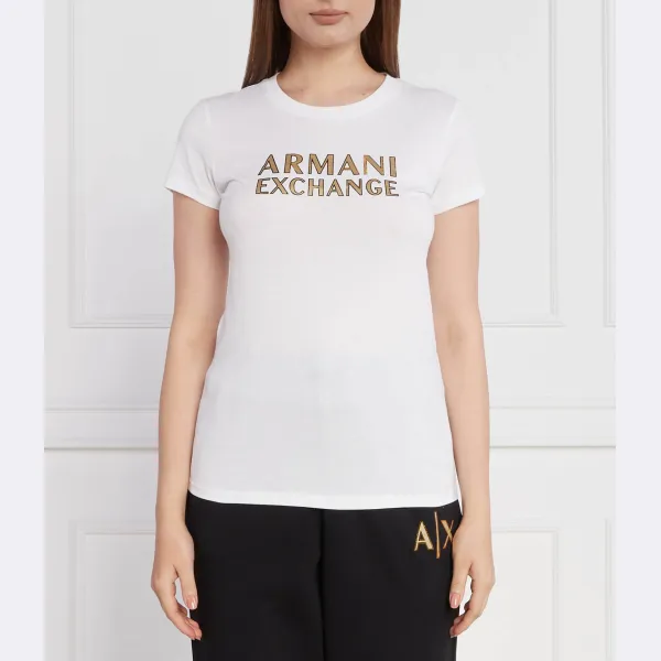 

Футболка стандартного кроя Armani Exchange, белый