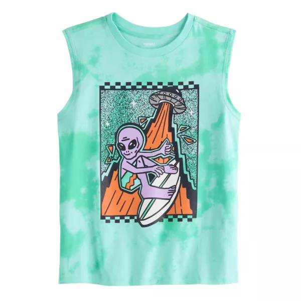 

Футболка с принтом мышц для мальчиков 8-20 лет Sonoma Goods For Life, цвет blue alien