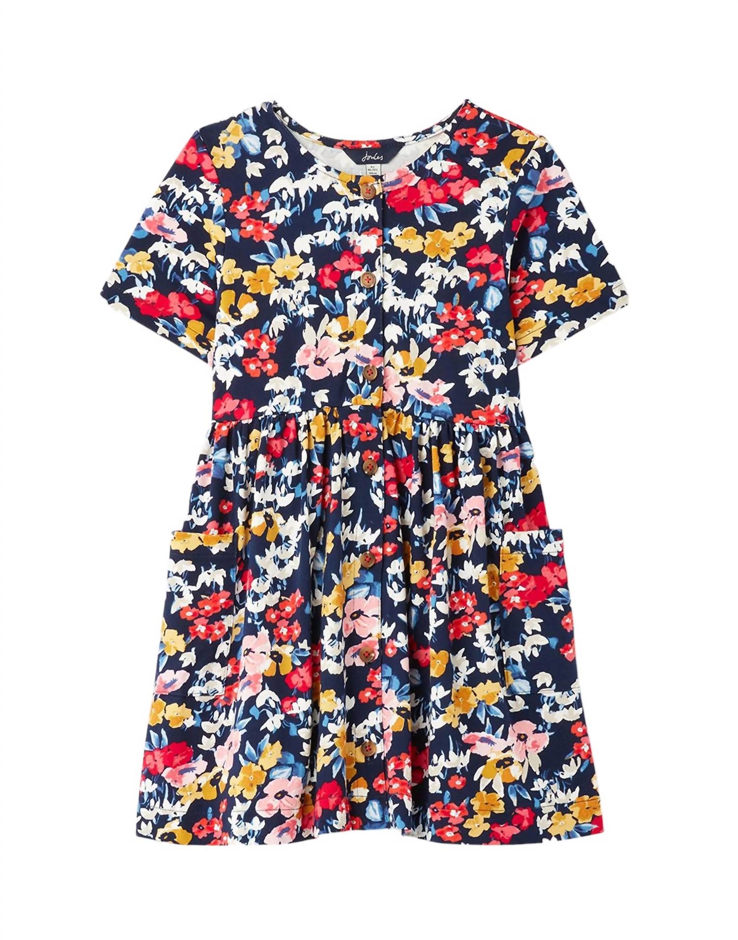 

Платье-халат из джерси Liddie Floral в синем цвете Joules