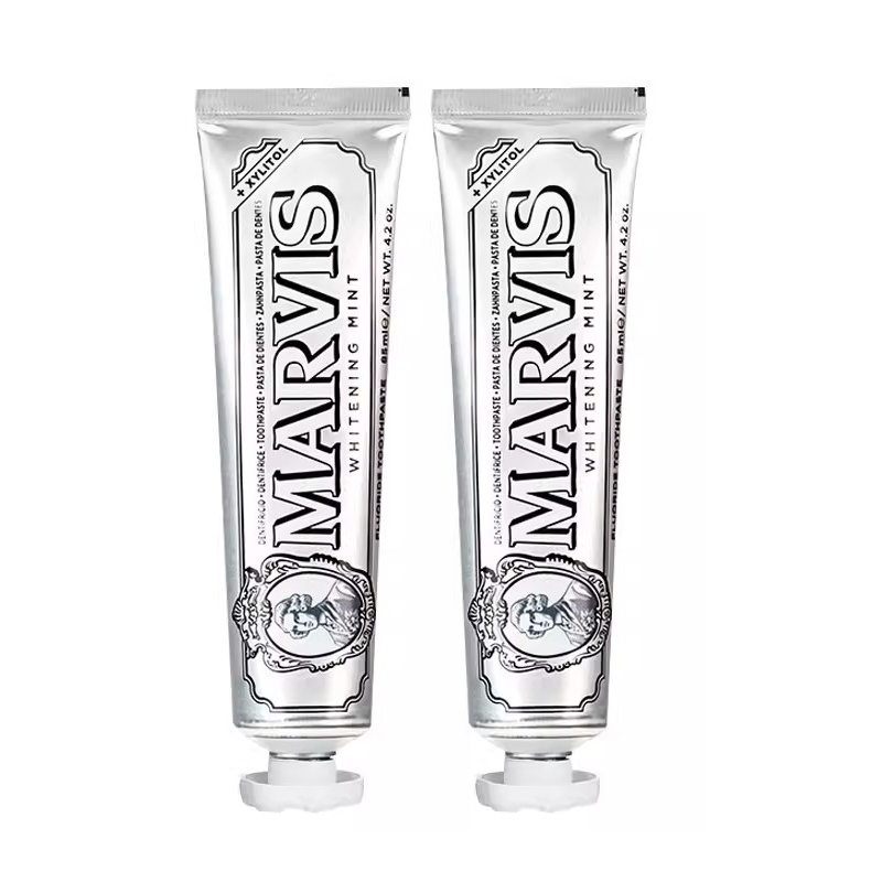 Marvis Зубная паста Jasmine Mint для очищения, свежести дыхания и ухода за деснами 85мл*2/85мл*3 — фото 2