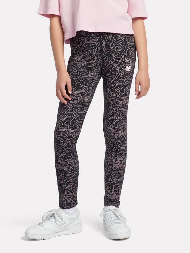 

Детские леггинсы с завихренным принтом New Balance, Caviar