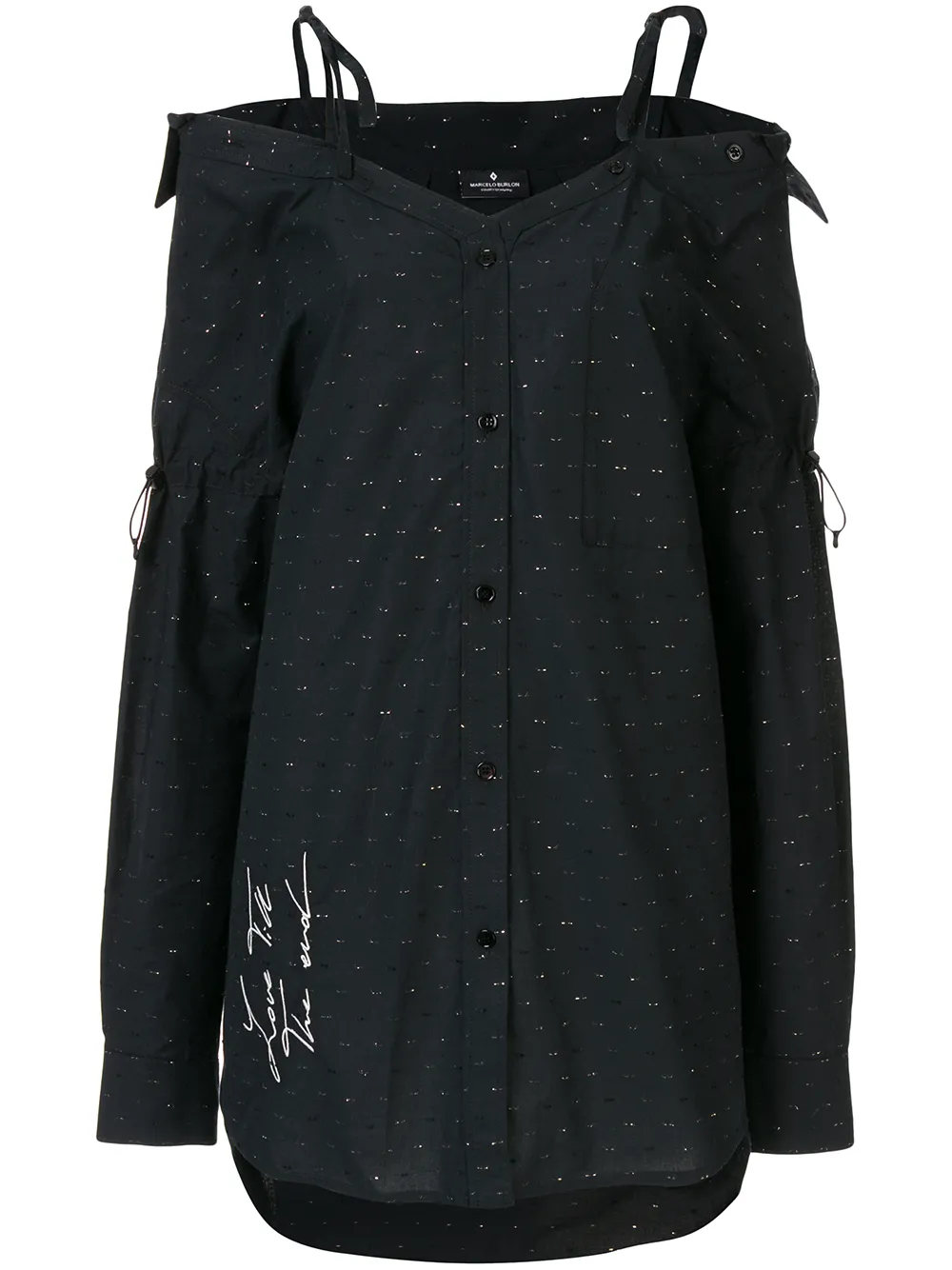 

Платье Love T.T.E с люрексом Marcelo Burlon County of Milan, черный