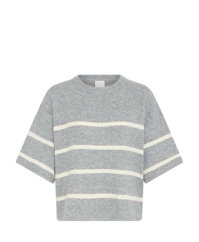 

Мягкий вязаный свитер, серое миндальное молоко Ichi, серый