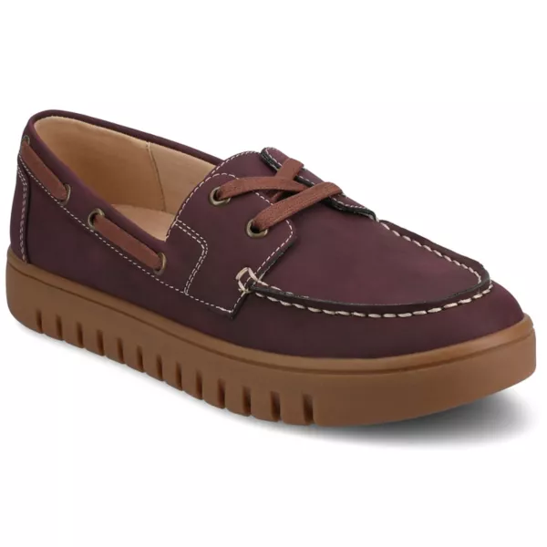 Женские удобные лодочки Marion с круглым носком и гибкой подошвой Journee, цвет oxblood